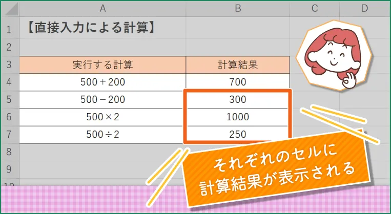 計算結果表示